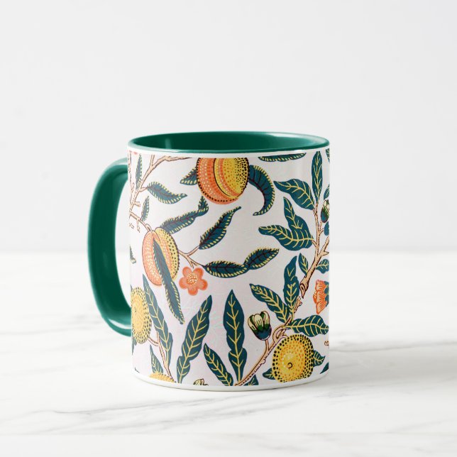 Vier Früchte, William Morris Tasse (Vorderseite Links)