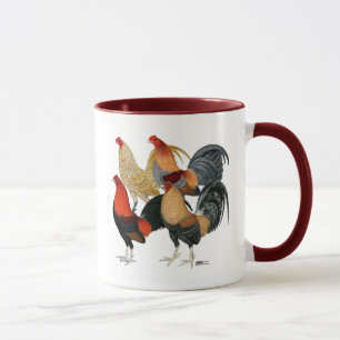 Vier Gamecocks Tasse