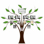 Vier-Generation-Whispy-Foto-Familie Freistehende Fotoskulptur<br><div class="desc">Dieses Vier-Generationen-Baumdiagramm wird auf einer Foto-Statuette eines whispy grünen und braunen digitalen Baumes angezeigt. Personalisieren Sie mit Ihren eigenen Fotos. Wenn Sie Probleme mit der Personalisierung haben,  kontaktieren Sie mich bitte unter jen@jenaleefamilystorykeeper.com</div>