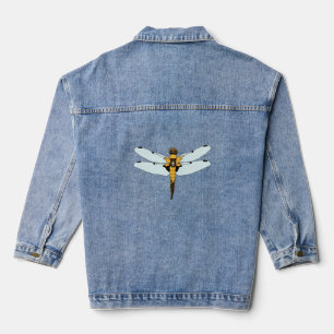 vier gepunktete Libelle Jeansjacke