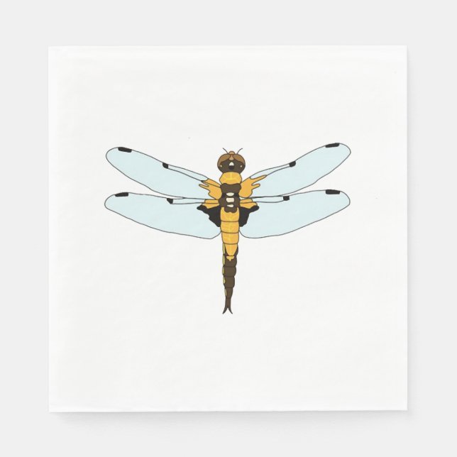 vier gepunktete Libelle Serviette (Vorderseite)