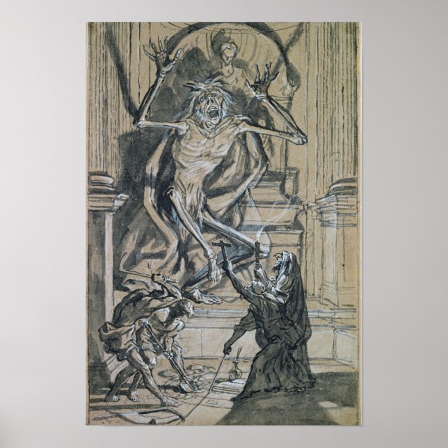 Vier Grave Robbers erwecken einen Geist Poster (Vorne)