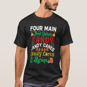 Vier Hauptnahrungsgruppen Süßkartoffeln Sirup Weih T-Shirt