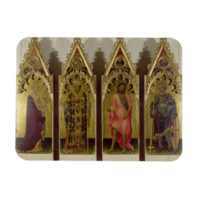 Vier Heilige aus der Quaratesi-Polyptych: Mary Mag Magnet (Horizontal)