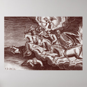 Vier Horsement des Apokalypse-Plakats Poster