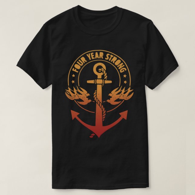 Vier Jahre wichtiger T - Shirt (Design vorne)