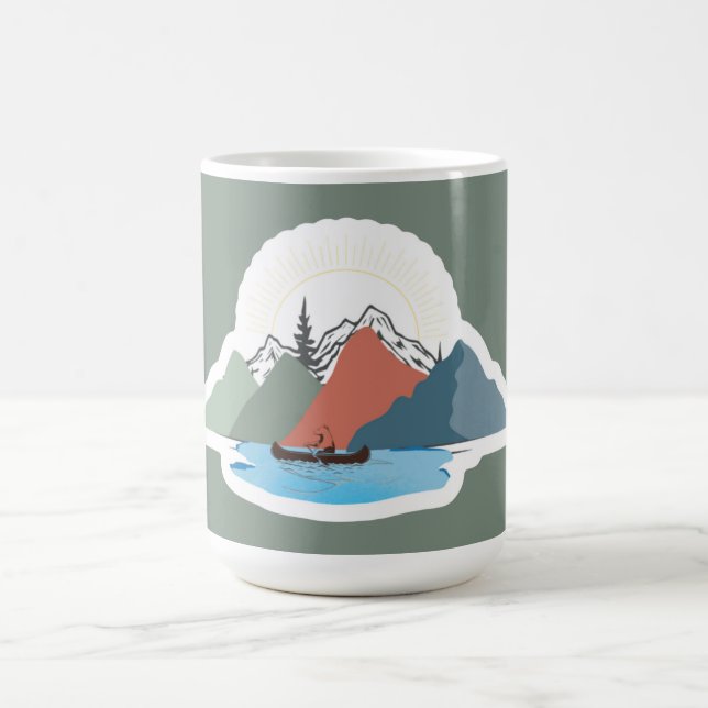 Vier Jahreszeiten der Adirondacks Kaffeetasse (Mittel)