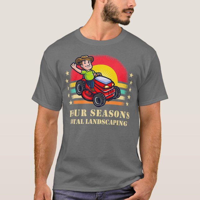 Vier Jahreszeiten gesamte Landung Sonnenuntergang  T-Shirt (Vorderseite)