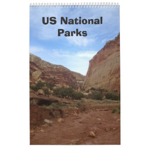 Vier Jahreszeiten im National Park Calendar der US Kalender