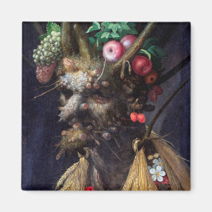 Vier Jahreszeiten in einem Kopf, Arcimboldo Magnet