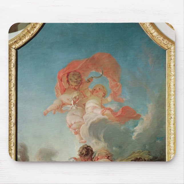 Vier Jahreszeiten in Salle du Conseil - Sommer Mousepad (Vorne)