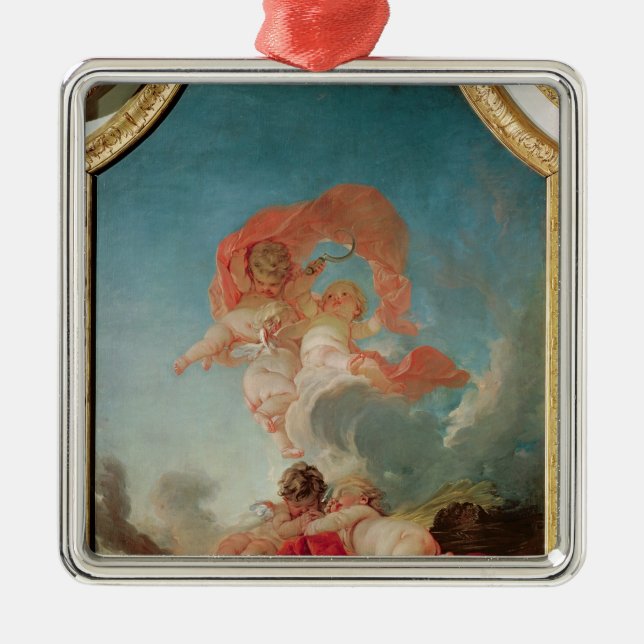 Vier Jahreszeiten in Salle du Conseil - Sommer Ornament Aus Metall (Vorne)