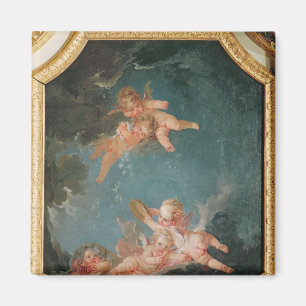 Vier Jahreszeiten in Salle du Conseil - Winter Magnet