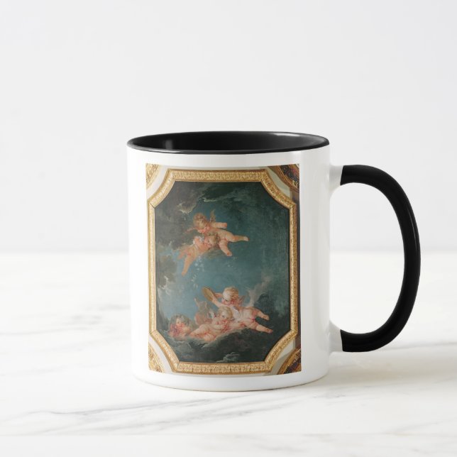 Vier Jahreszeiten in Salle du Conseil - Winter Tasse (Rechts)
