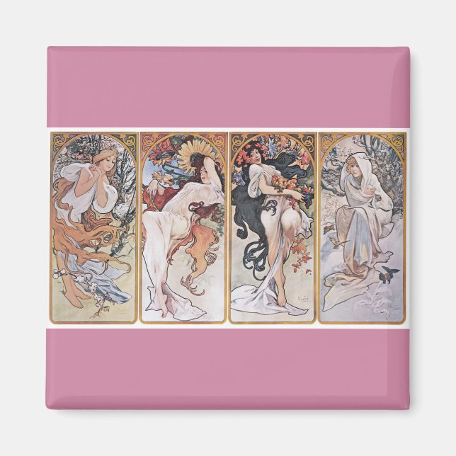 Vier Jahreszeiten, Mucha Magnet (Vorne)