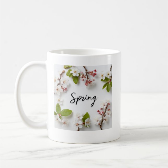 Vier Jahreszeiten Tasse Frühling Design (Links)