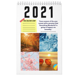 Vier Jahreszeiten - Winter, Frühling, Sommer und H Kalender