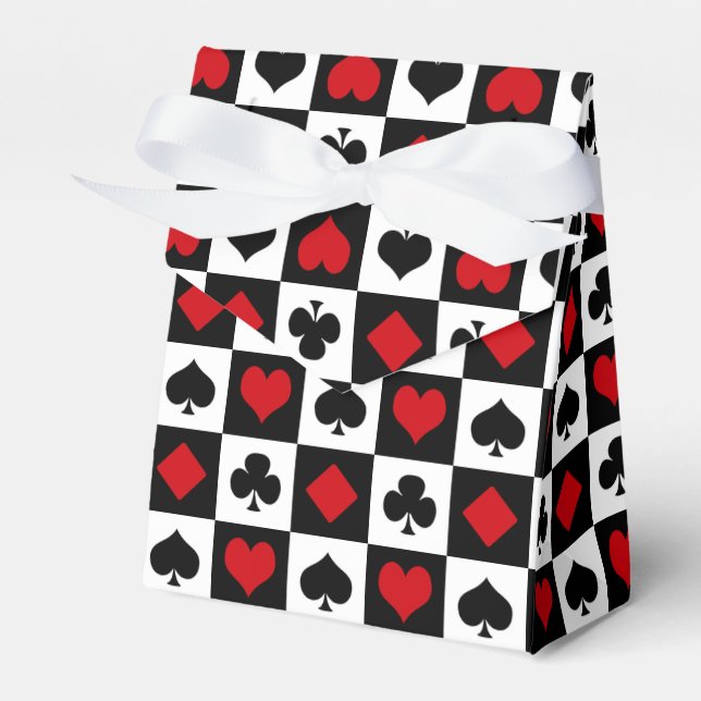 Vier Karten-Anzug Geschenkschachtel (Vorderseite)