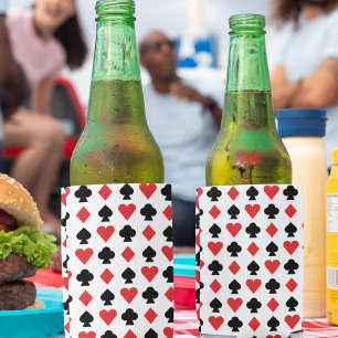 Vier Kartenformen Muster Selters Dosenkühler