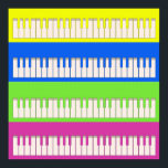 Vier Keyboards Pop Art Poster<br><div class="desc">Die Pop-Kunst war in den 60er und 70er Jahren groß. Dieses Pop Art Keyboard Design besteht aus vier Orgel/Piano Keyboards in Bezug auf die Kunstform. Klicken Sie auf eines der Poster-Symbole unten, um dieses Poster in größerem Format anzuzeigen.</div>