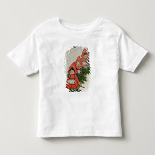 Vier kleine Mädchen auf einem Schlitten Kleinkind T-shirt