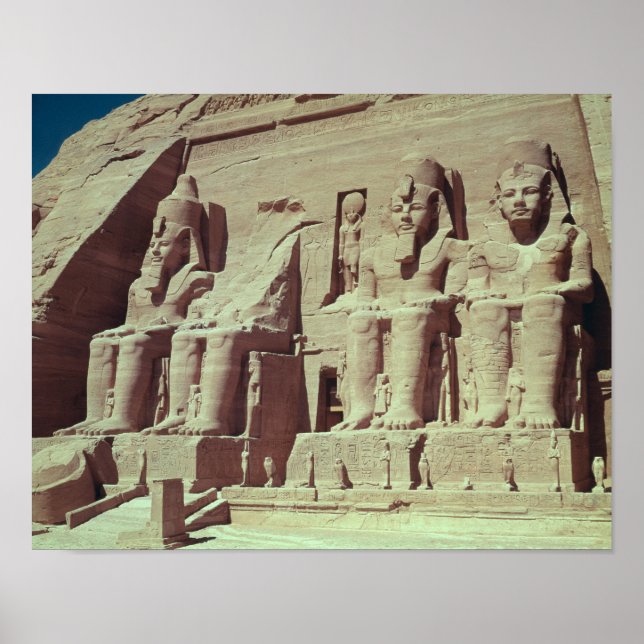 Vier kolossale Figuren des Königs Poster (Vorne)