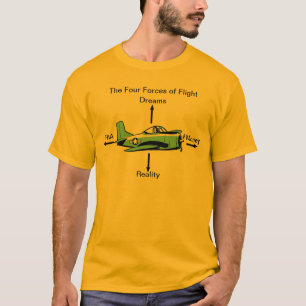 Vier Kräfte Flug-Luftfahrt-Shirt T-Shirt