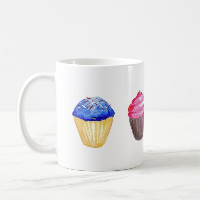 Vier Kuchen-Tasse Tasse (Links)
