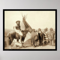 Vier Lakota indische Frauen vor Tipi SD 1891