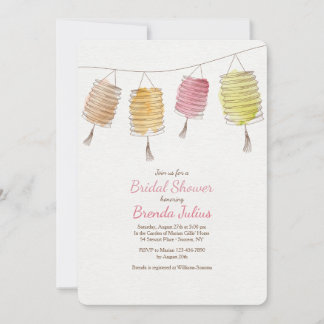 Vier Laternen Einladung