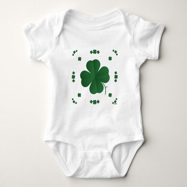 Vier Leaf Clovers Baby Strampler (Vorderseite)