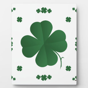 Vier Leaf Clovers Fotoplatte