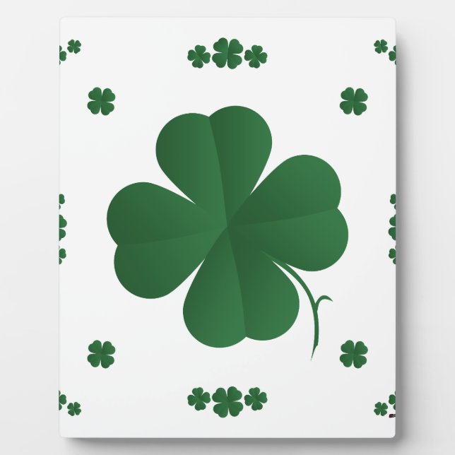 Vier Leaf Clovers Fotoplatte (Vorderseite)