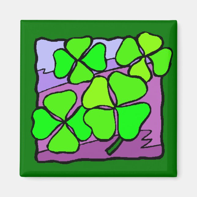 Vier Leaf Clovers Magnet (Vorne)