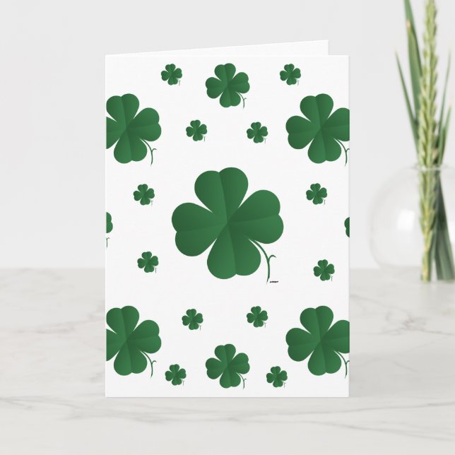 Vier Leaf Clovers - mehrere Karte (Vorderseite)