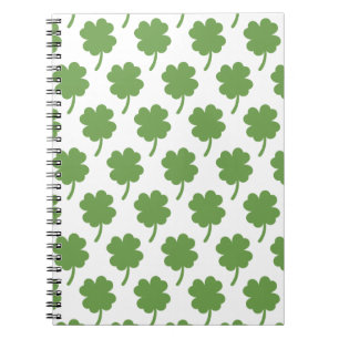 Vier Leaf Clovers Notizblock