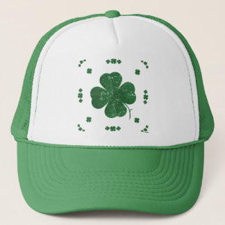 Vier Leaf Clovers - Vintager Stil Truckerkappe