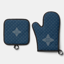 Vier Leaf Rosette Luftwaffe Blaues Foulardmuster