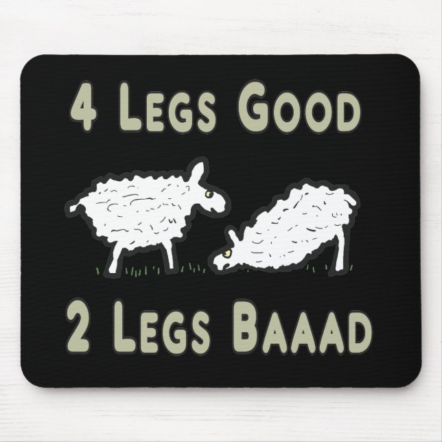 Vier Legs guter Funny Sheep Puff Mousepad (Vorne)