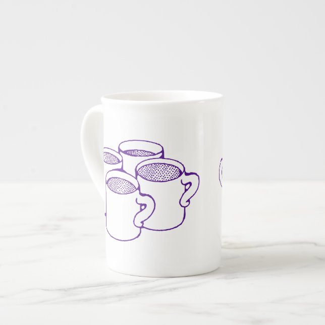 Vier Lila Tasse (Art. (Vorderseite Links)