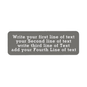 vier Linien editable Text auf einfachem schlichtem
