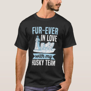Vier Mal in Liebe mit meinem Husky-Team Puff für e T-Shirt