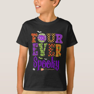 Vier Mal Spooky Ghost Halloween 4. Geburtstag Teil T-Shirt