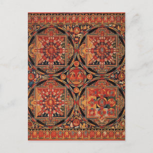 Vier Mandalase Postkarte