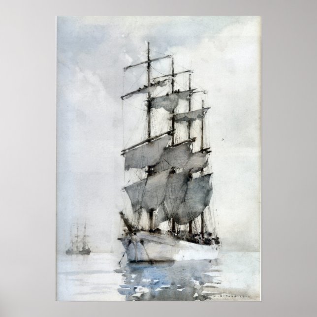 Vier Masted Barque Poster (Vorne)
