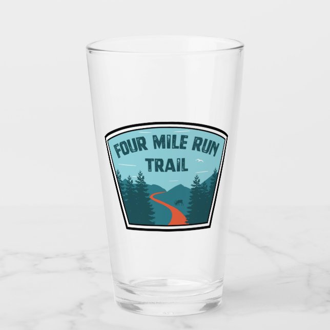 Vier-Meilen-Lauf Glas (Vorderseite)