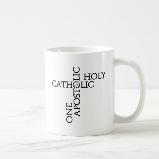 Vier Merkmale Kaffeetasse (Rechts)
