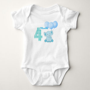 Vier-Monate-Babys Body Baby Strampler