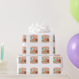 Vier Monate rund um die Welt Geschenkpapier