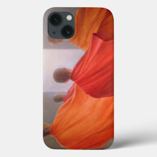 Vier Mönche auf Tempel-Schritten iPhone 13 Hülle